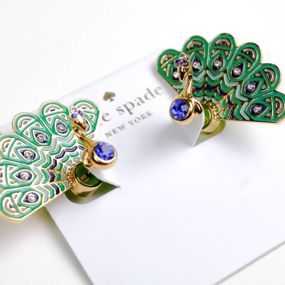 kate spade peacock earrings - Picture 5 of 6